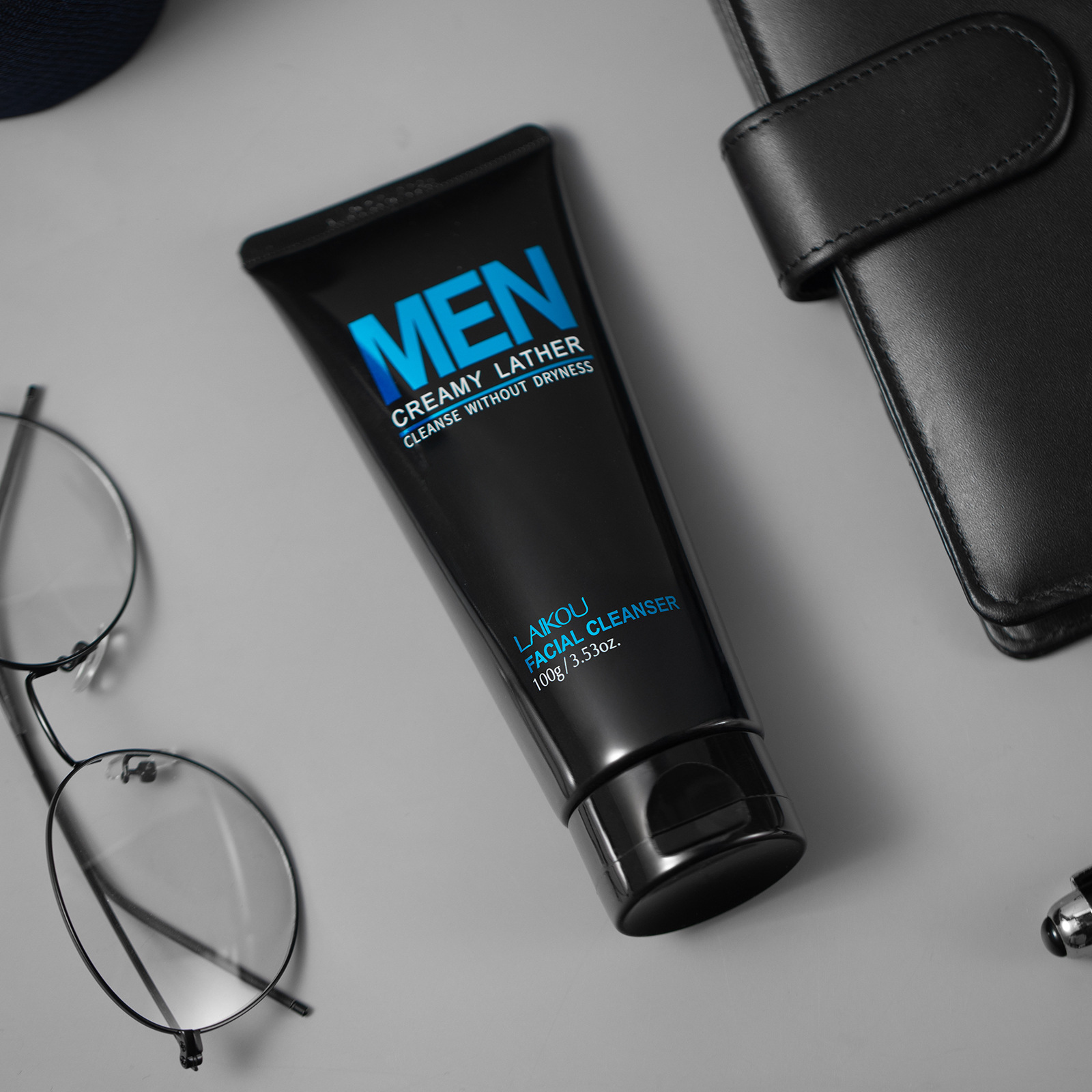 Men'S Grooming Facial - LAIKOU Limpiador Facial para Hombres 100g,