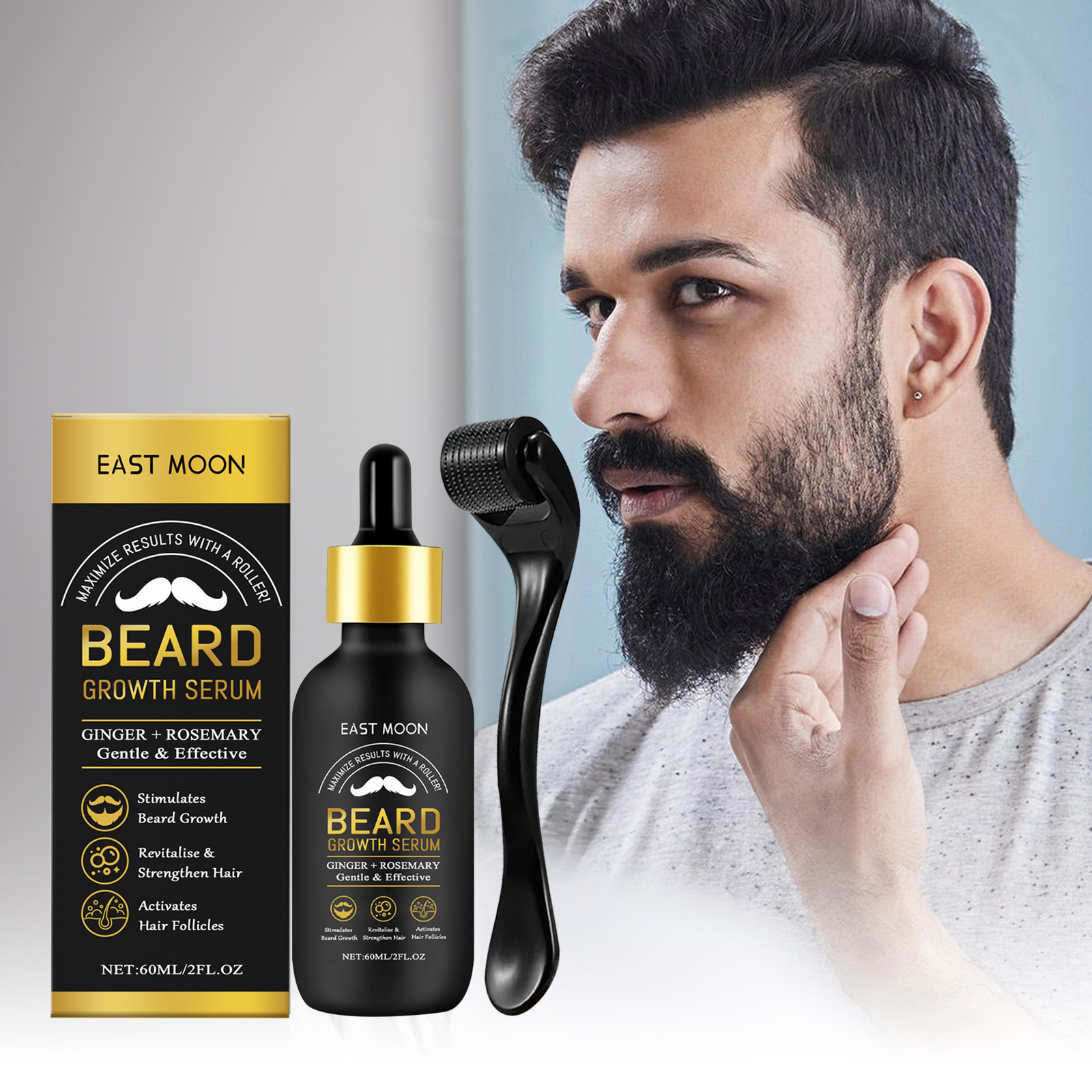 Men'S Grooming Tonic - Aceite para el Cuidado y Engrosamiento
