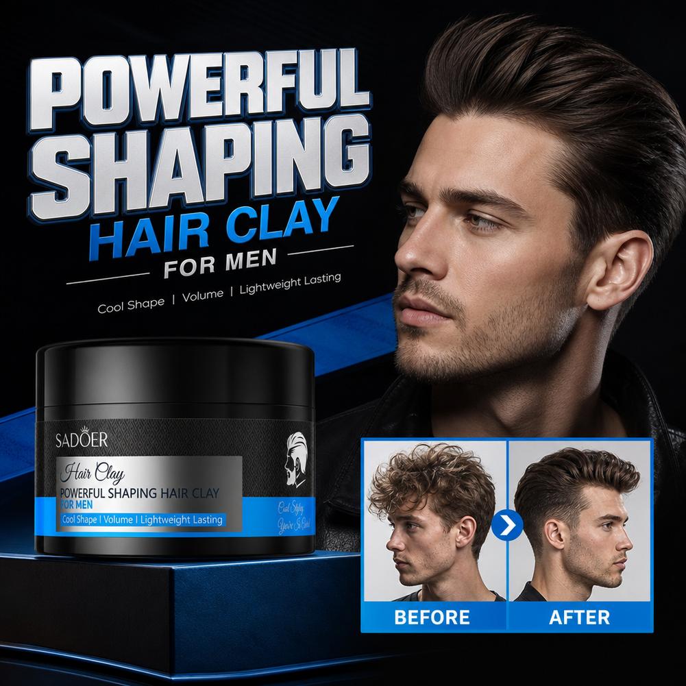 Men'S Grooming Cream - Arcilla mate para peinar el cabello,