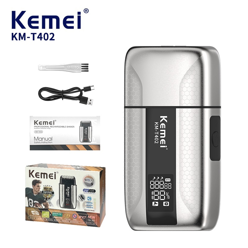 Men'S Grooming Razor - Afeitadora Profesional Kemei T402 para Hombre,