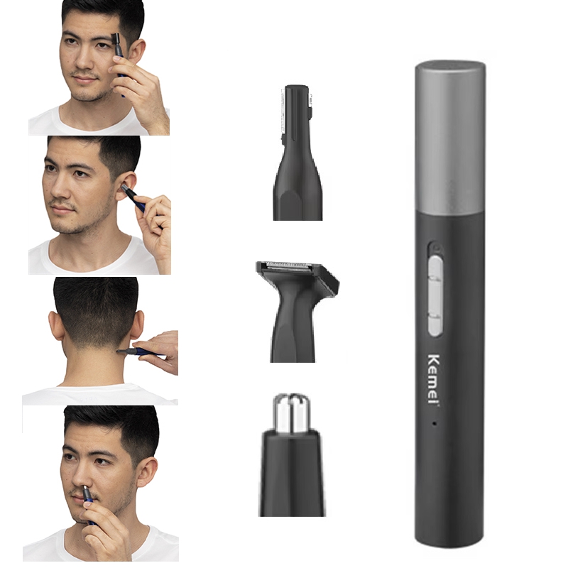 Men'S Grooming Facial - Recortadora de Vello Nasal Recargable Kemei