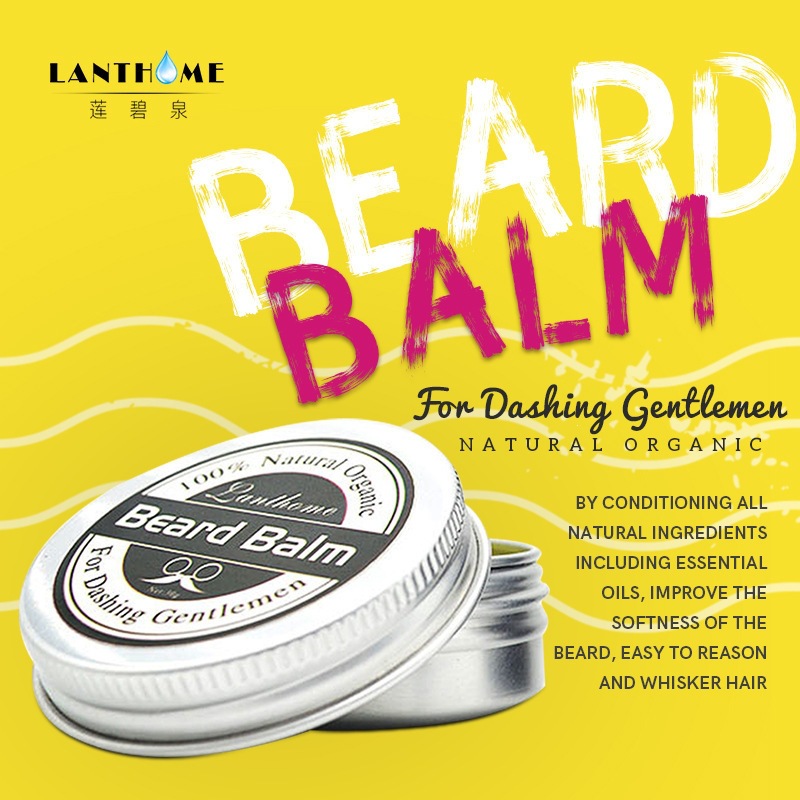 Beard Oil Growth - Bálsamo Natural para Barba, Cera para