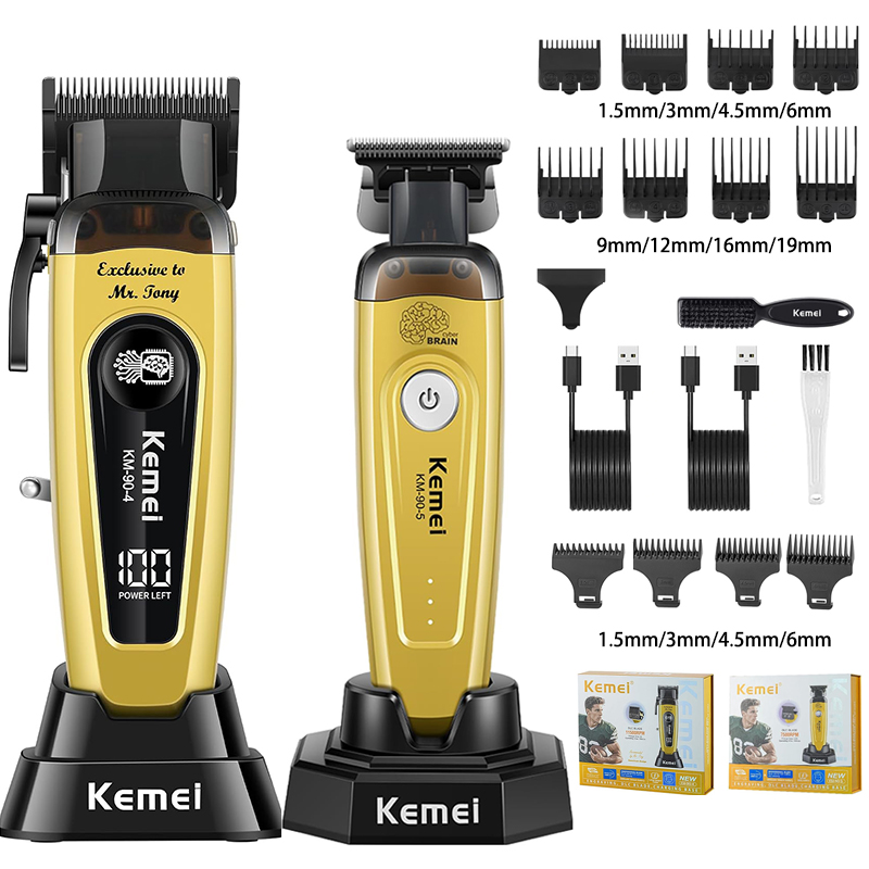 Beard Trimmer Cordless - Cortadora de Pelo KEMEI para Hombre,