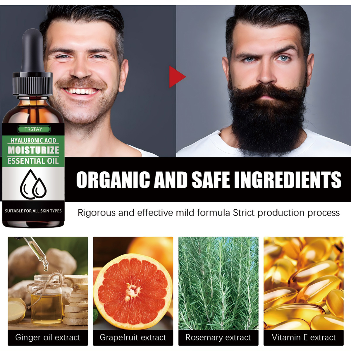 100% Natural acelera el vello  - Men'S Grooming Facial reseña y precio