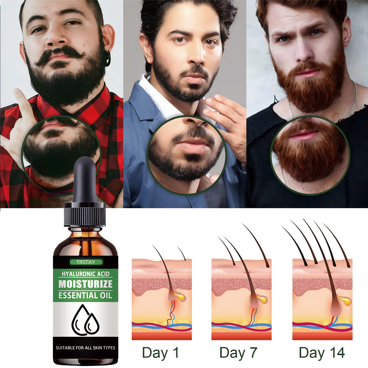 100% Natural acelera el vello  - Men'S Grooming Facial reseña y precio