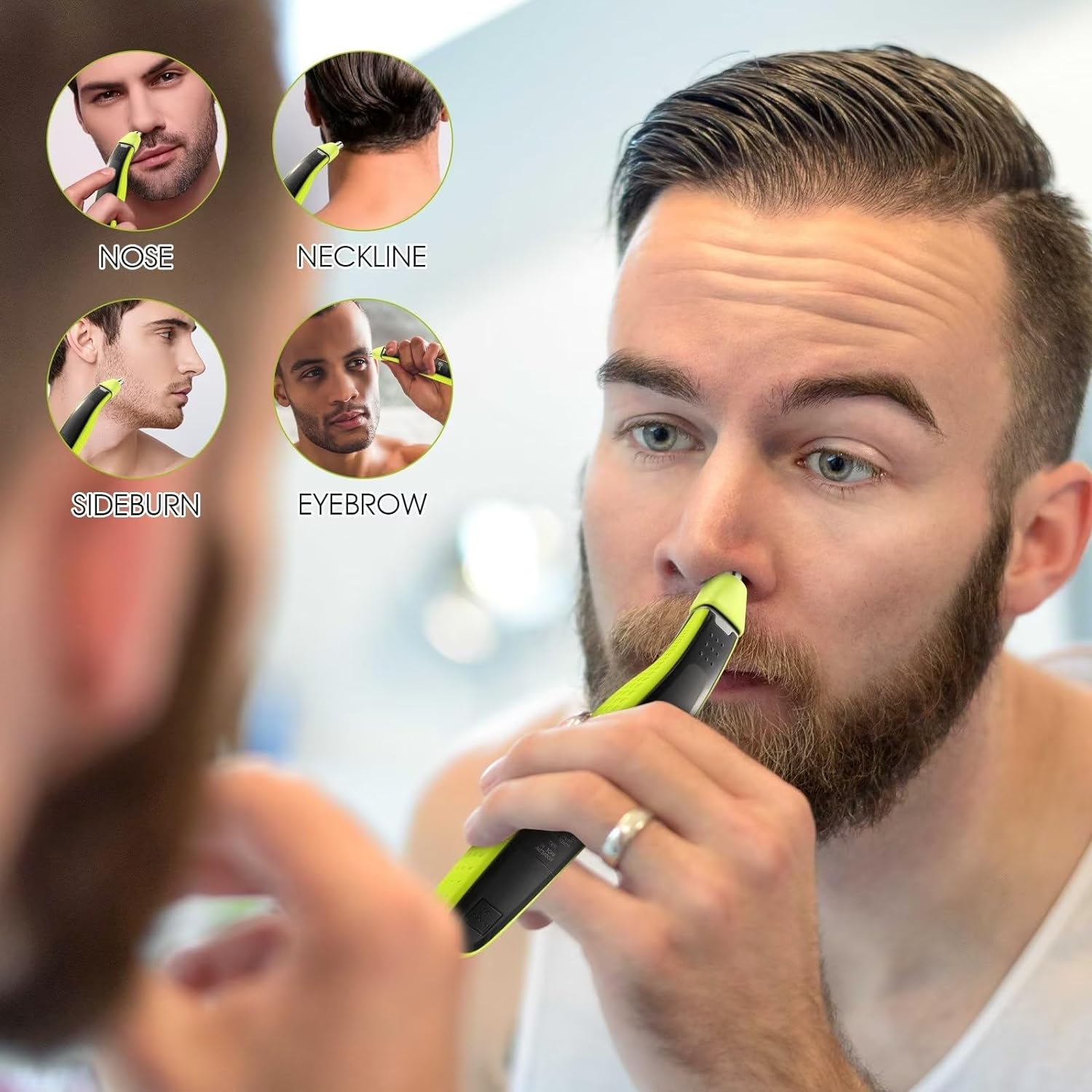 Cabezales de cuchillas de repu - Nose Hair Trimmer reseña y precio
