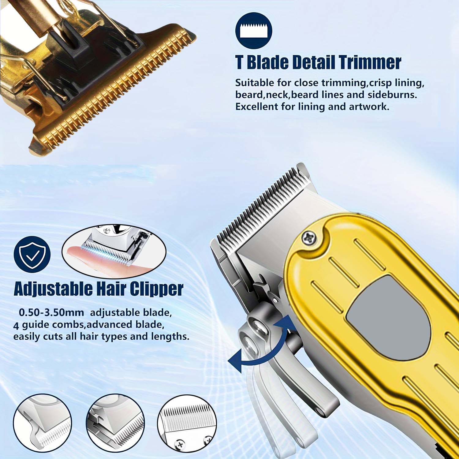 Juego de cortapelos eléctrico  - Beard Trimmer Cordless reseña y precio