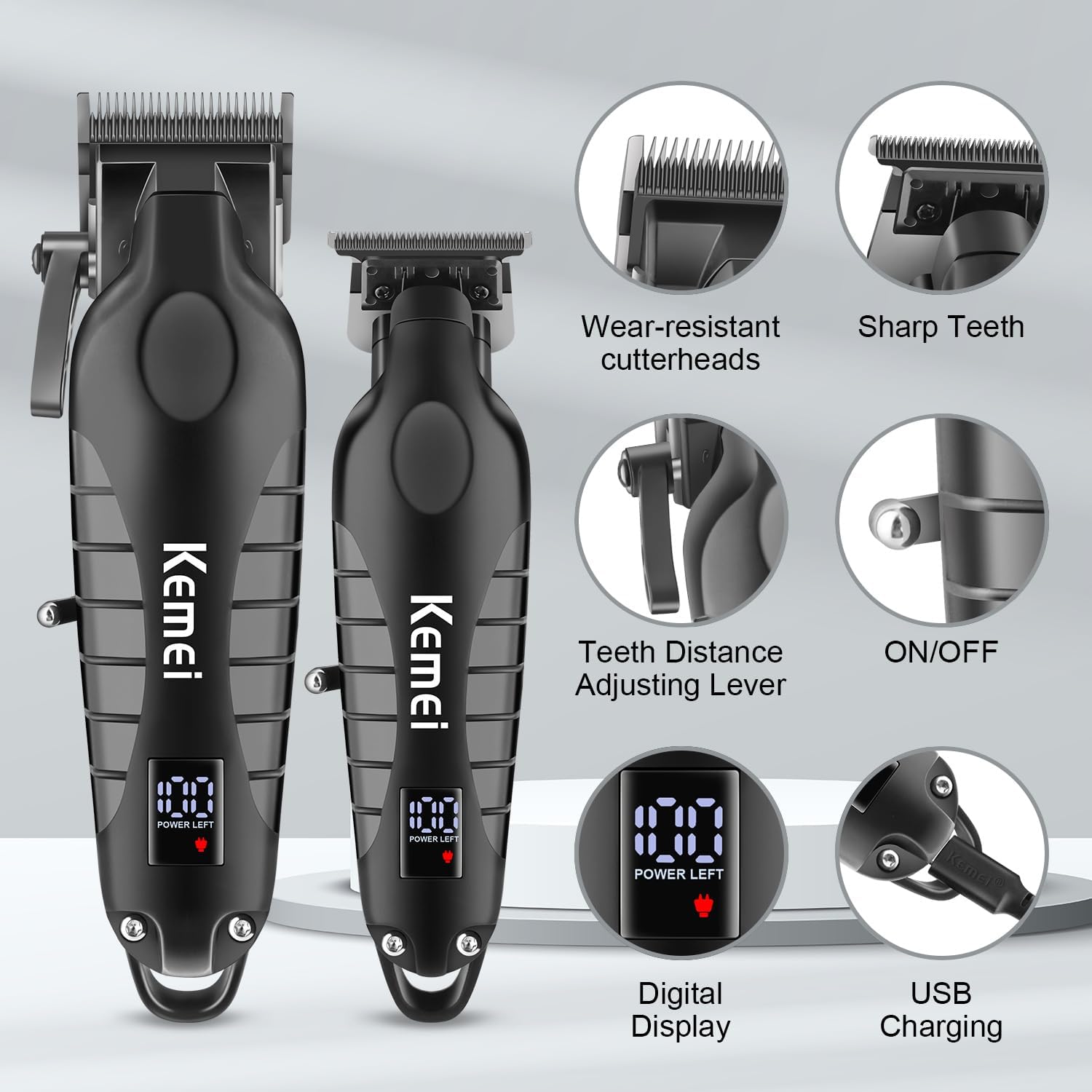 Kemei Kit de cortapelos para h - Beard Trimmer Cordless reseña y precio