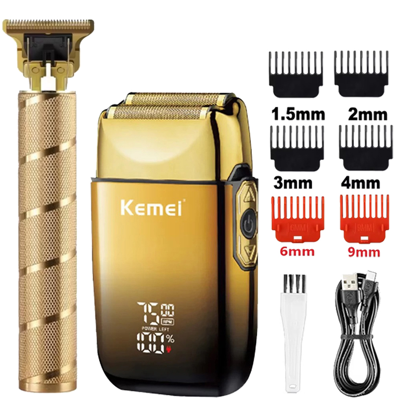 Kemei KM-TX10 T9 Recortadora d - Men'S Grooming Boxes reseña y precio
