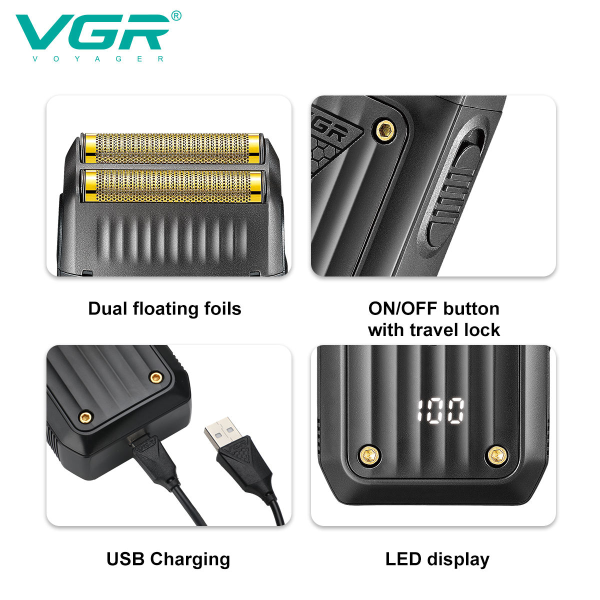 VGR 363 Afeitadora eléctrica,  - Men'S Grooming Razor reseña y precio