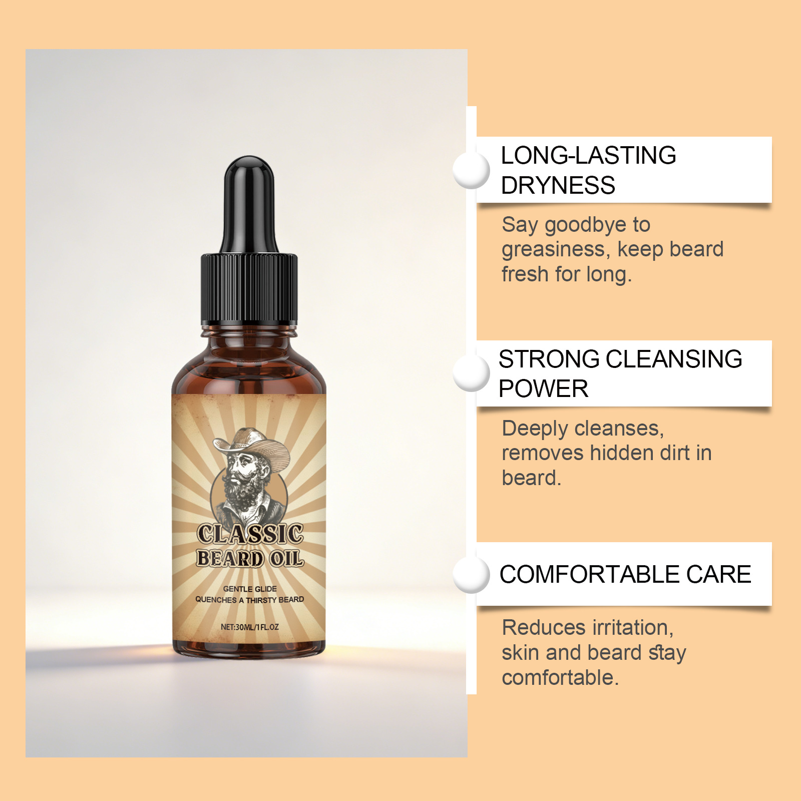 El aceite esencial para el cui - Beard Oil Growth reseña y precio
